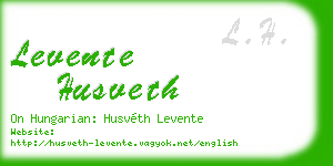 levente husveth business card