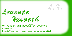 levente husveth business card